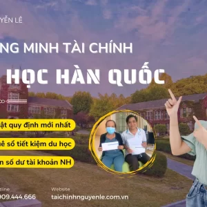 chứng minh tài chính du học hàn quốc