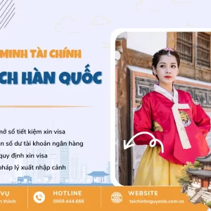 chứng minh tài chính du lịch hàn quốc