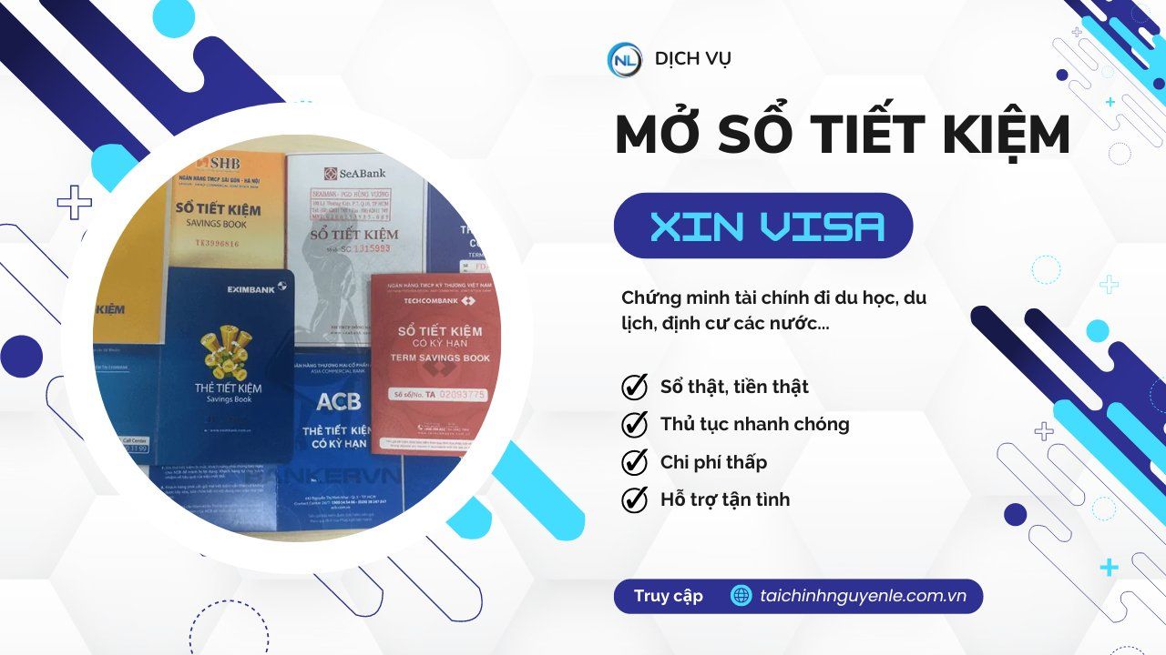 cho thuê sổ tiết kiệm chứng minh tài chính du học