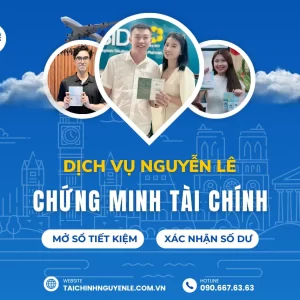 dịch vụ chứng minh tài chính xin visa