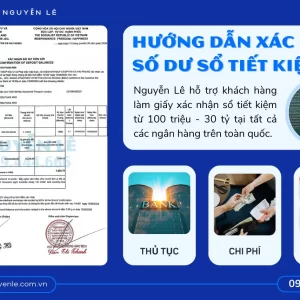 hướng dẫn xác nhận số dư sổ tiết kiệm