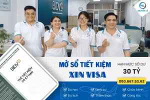 mở sổ tiết kiệm chứng minh tài chính xin visa