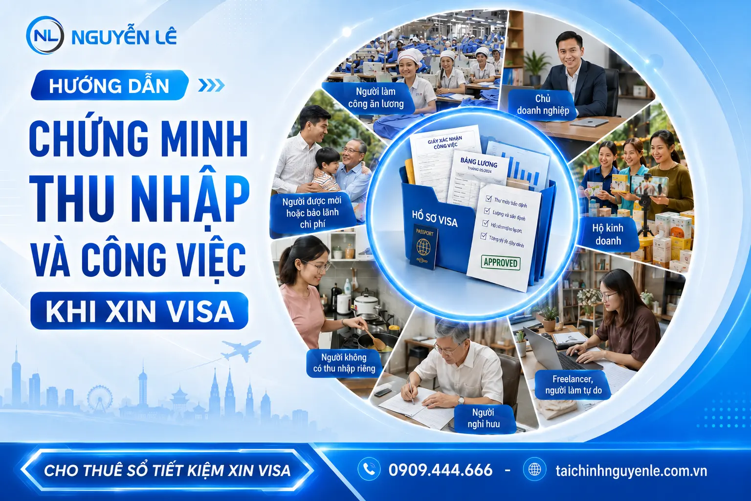 cách chứng minh thu nhập xin visa