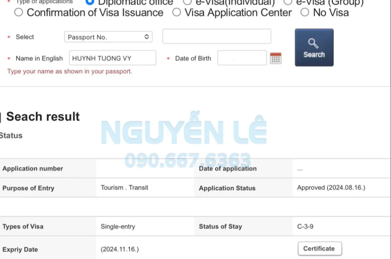 Case xin visa du lịch hàn quốc tự túc