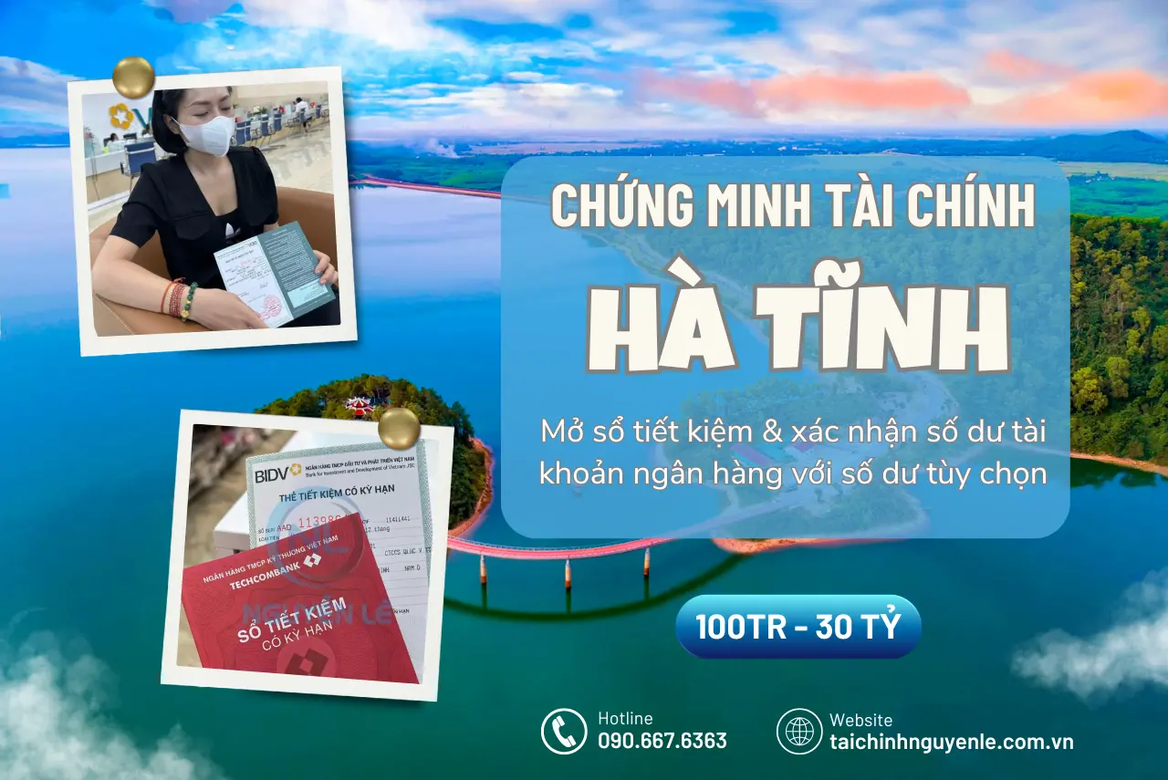 dịch vụ chứng minh tài chính hà tĩnh