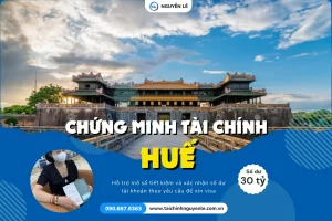 dịch vụ chứng minh tài chính huế