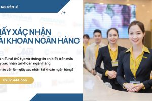 Giấy xác nhận tài khoản ngân hàng