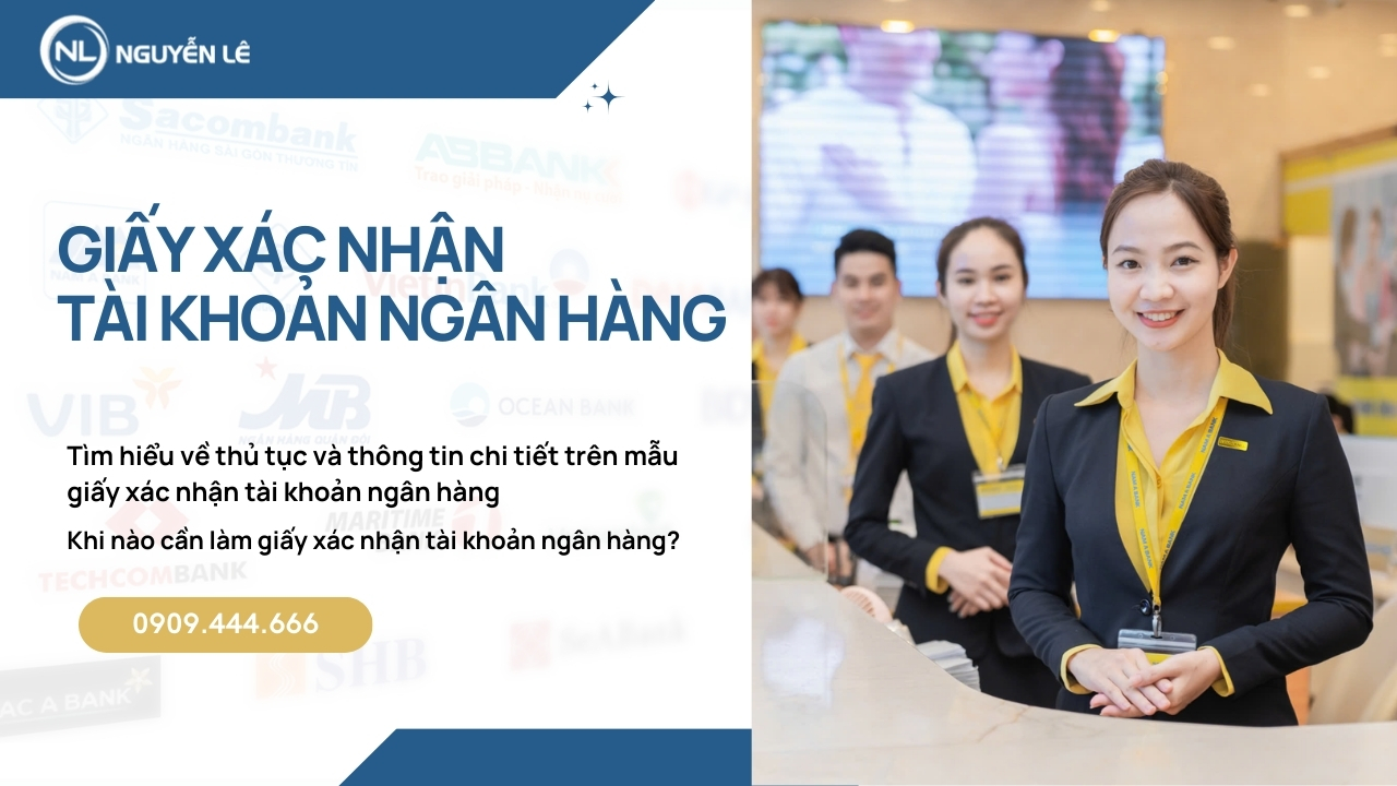 Giấy xác nhận tài khoản ngân hàng