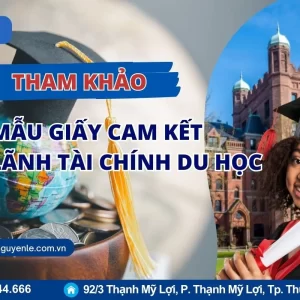 mẫu giấy cam kết bảo lãnh tài chính du học
