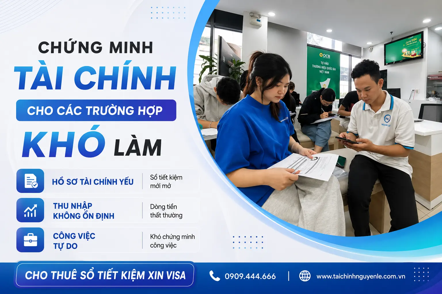 cách chứng minh tài chính cho các trường hợp khó