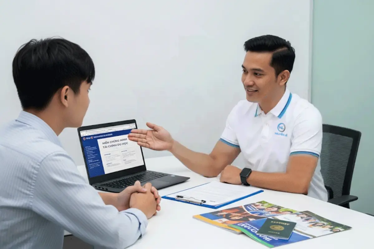 miễn chứng minh tài chính du học