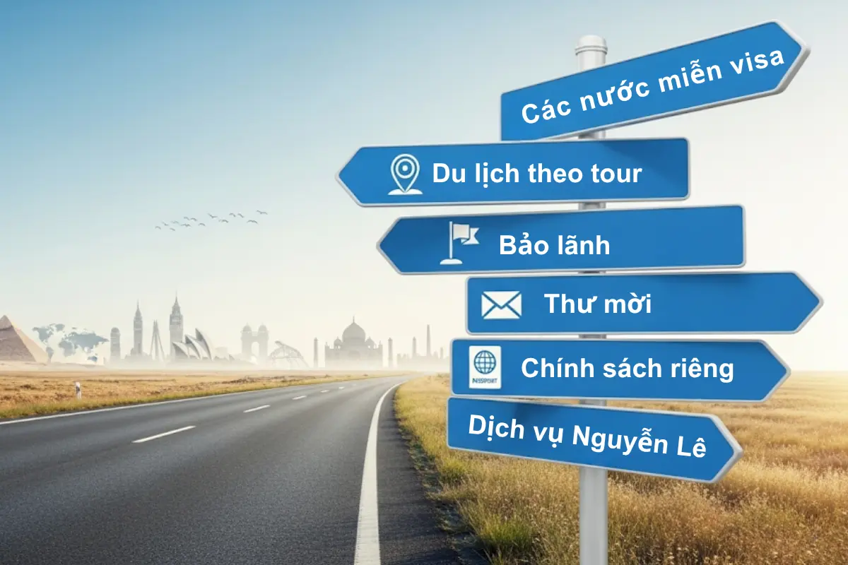miễn chứng minh tài chính du lịch