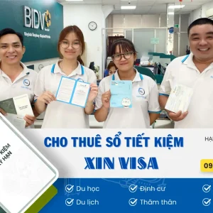dịch vụ cho thuê sổ tiết kiệm xin visa
