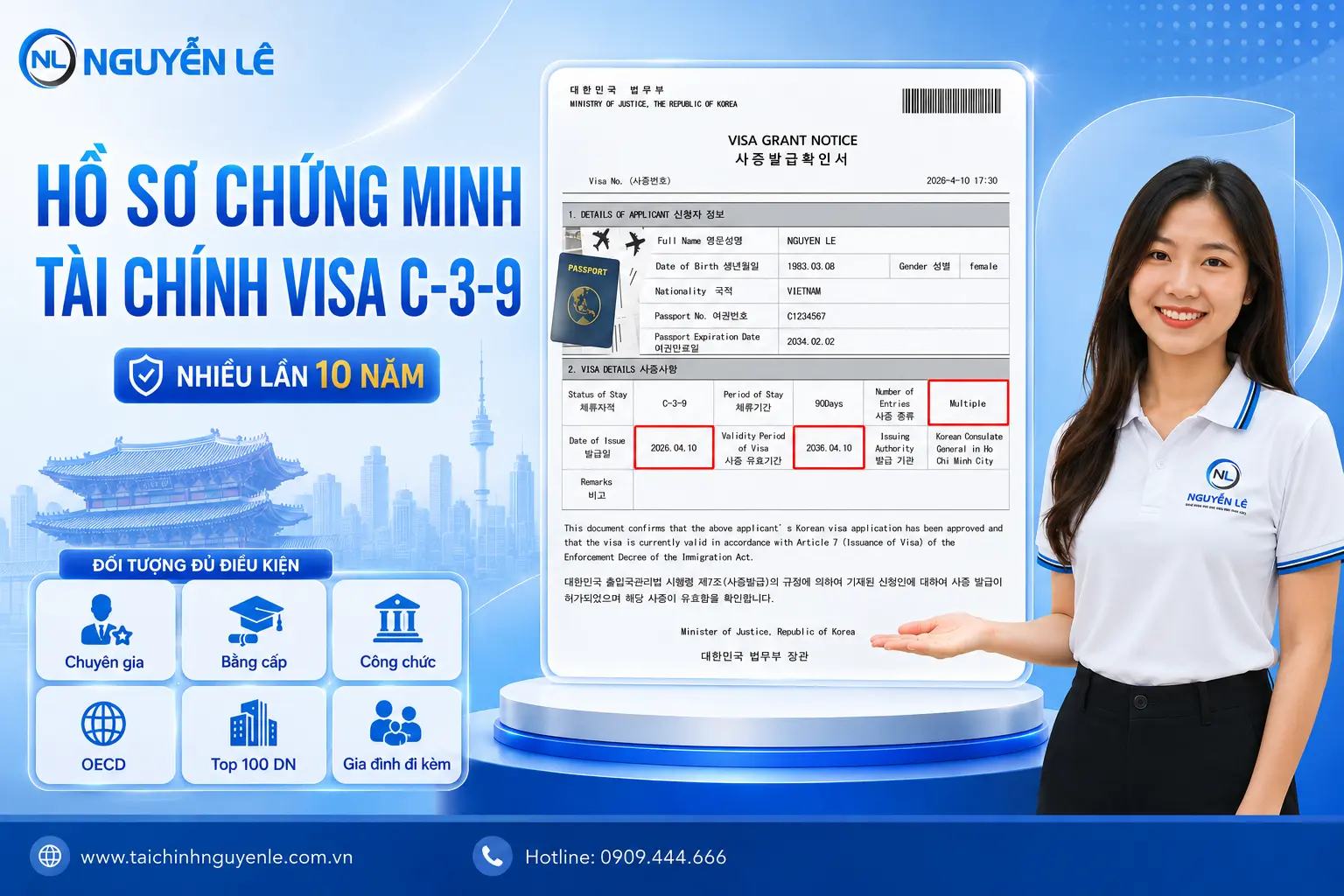 chứng minh tài chính visa du lịch hàn quốc 10 năm