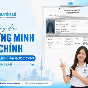 chứng minh tài chính visa nhập cảnh 1 lần
