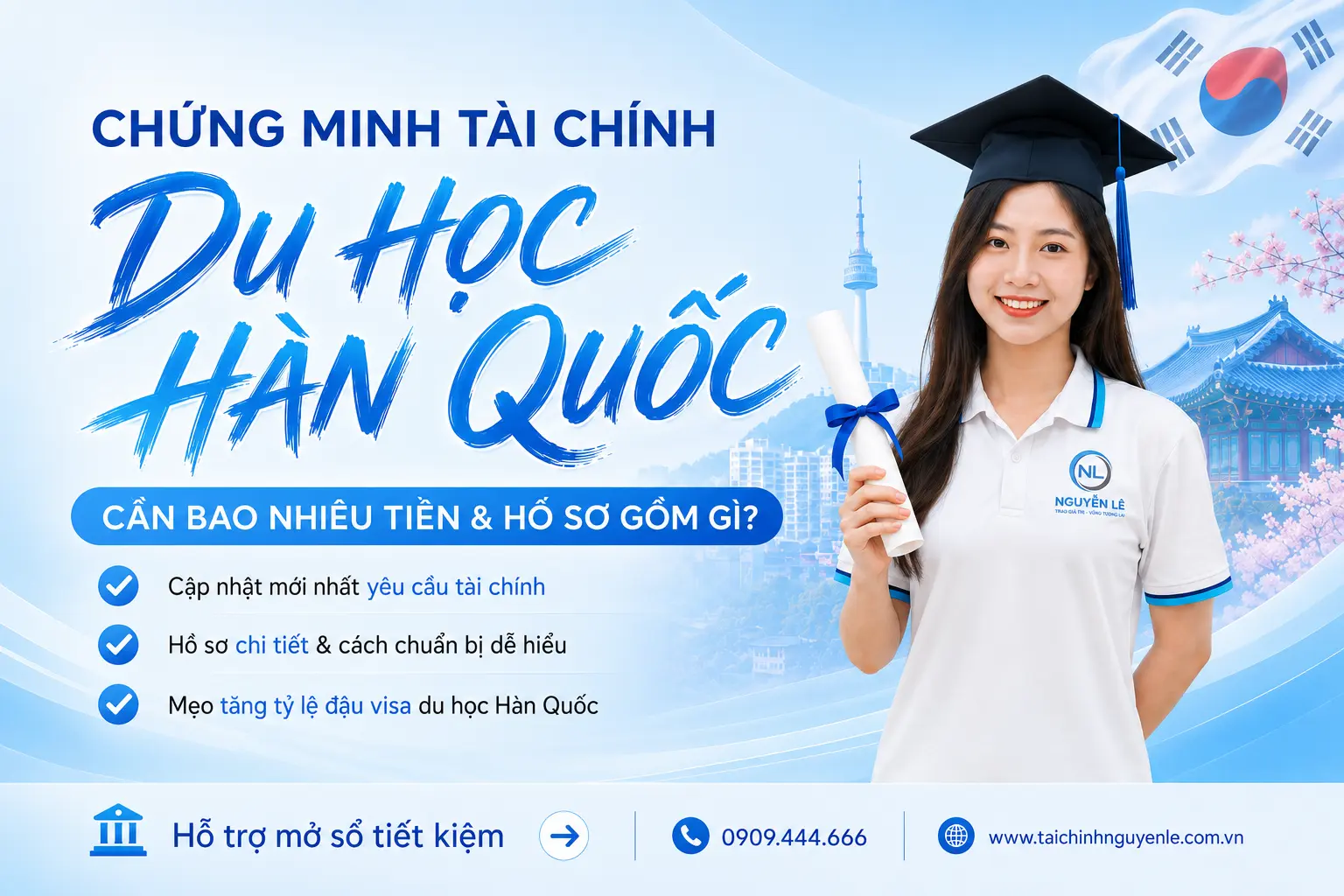 hướng dẫn chứng minh tài chính du học hàn quốc