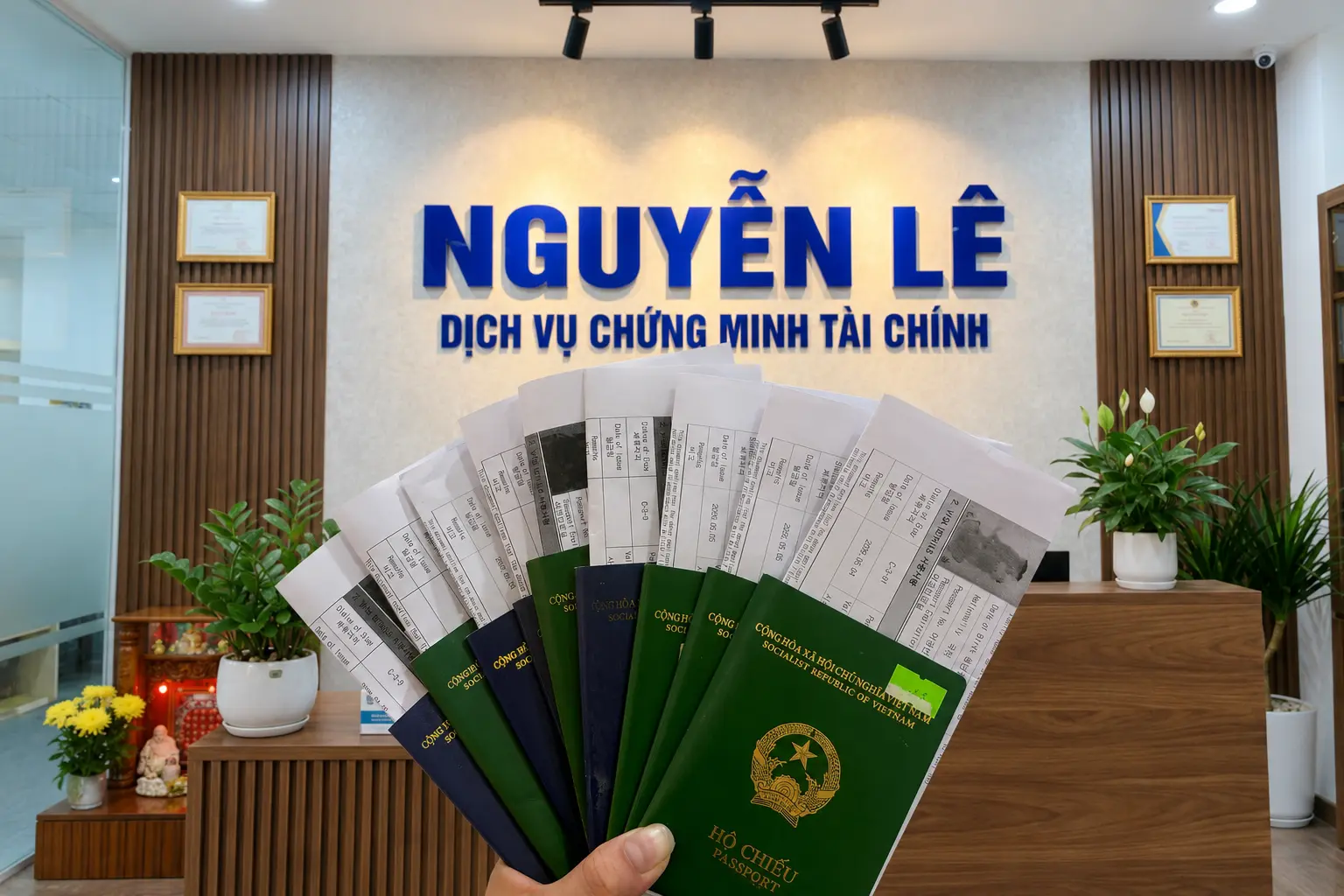 hồ sơ chứng minh tài chính visa thăm thân Hàn Quốc tại Nguyễn Lê