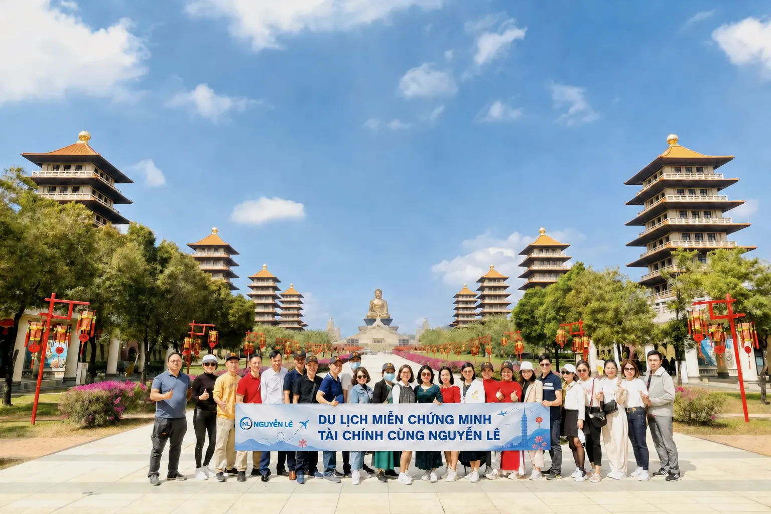 du lịch miễn chứng minh tài chính cùng nguyễn lê