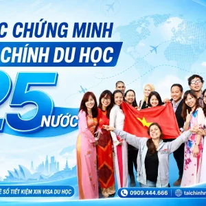 mức chứng minh tài chính du học 25 nước