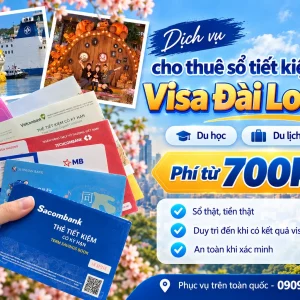 dịch vụ thuê sổ tiết kiệm xin visa đài loan